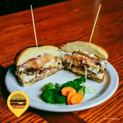 Adobo Juicy Lucy Burger