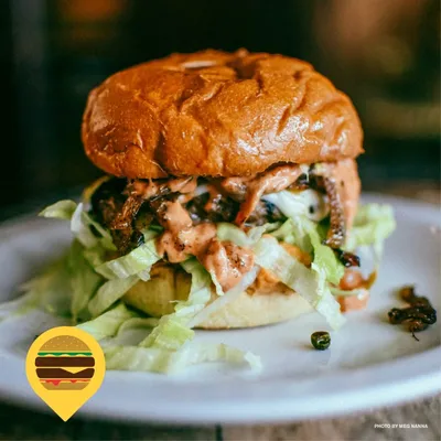 Red Pepper Harissa Burger